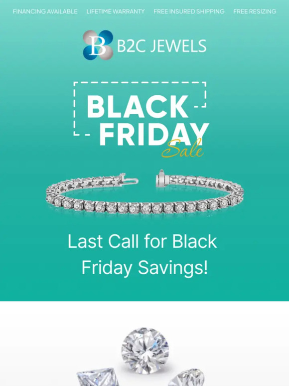 🖤✨ Black Friday Ends Soon: Time Is Ticking at B2C Jewels!