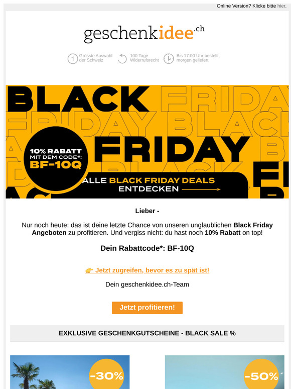 💥10% on top - nur noch heute!