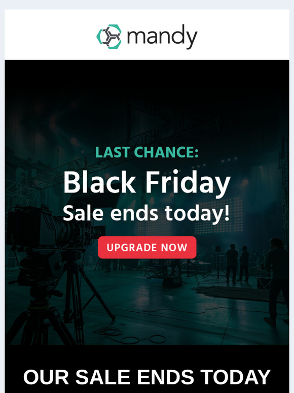 LAST CHANCE TO SAVE | Our Black Friday Sale ends today!