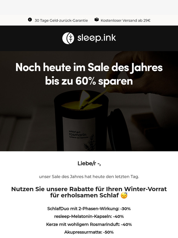 Letzte Chance bis zu 60% zu sparen 🖤