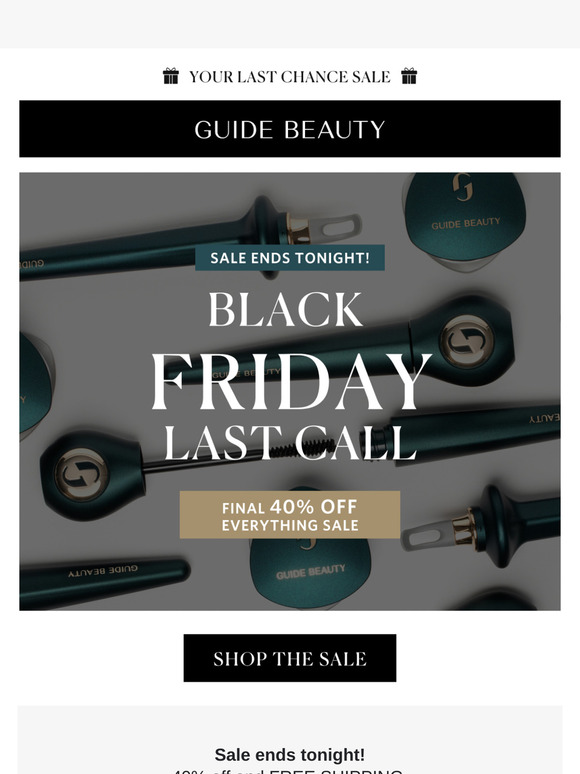 Black Friday Sale Ends Tonight!
