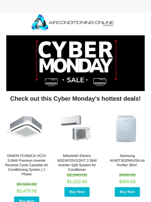 Cyber Monday Air Conditioning Deals – Save Big Before They're Gone! 🏷️❄️