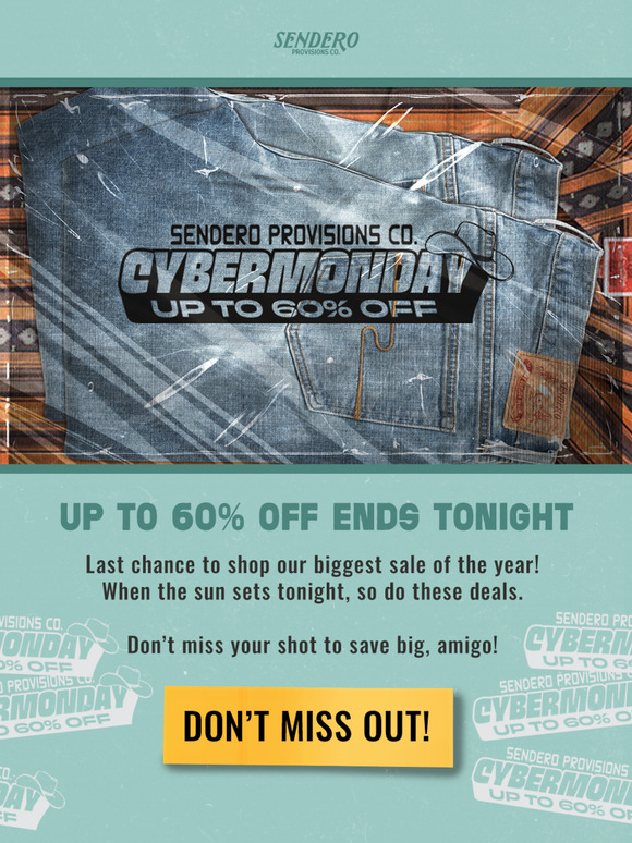 Up To 60% Off Ends Tonight!
