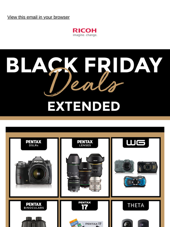 Black Friday Deals Extended!