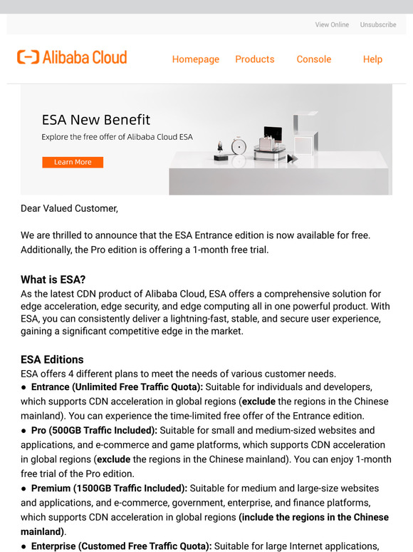 「New Benefit Launch」Explore the Free Offer of Alibaba Cloud ESA!