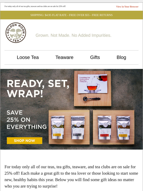 LAST CALL: 25% Off Sitewide!