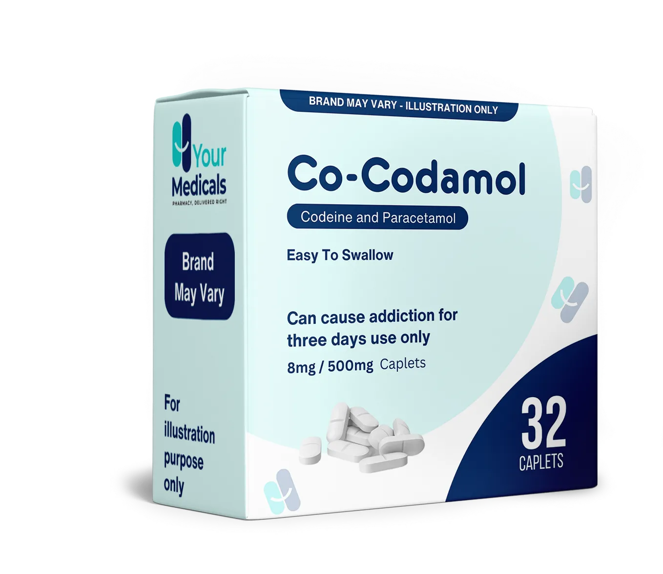 Image of Co-Codamol 8/500mg - 32 Caplets