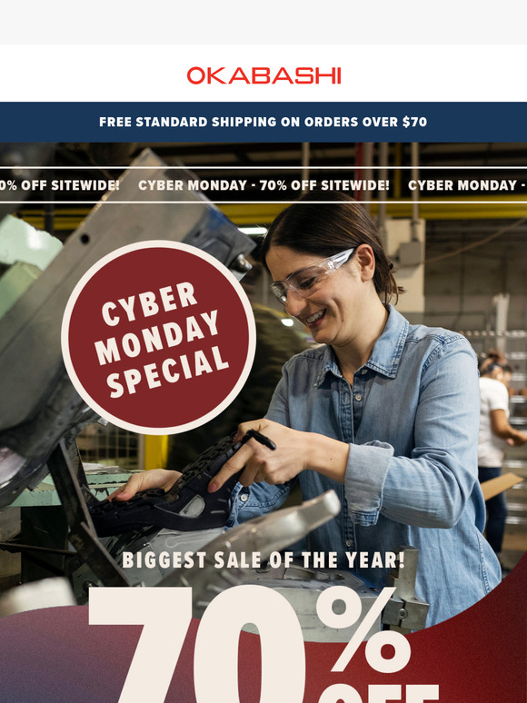CYBER MONDAY - 70% OFF!