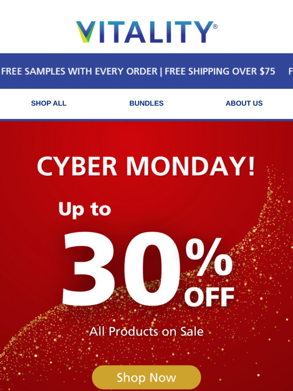 Last Chance! Cyber Monday Starts NOW!