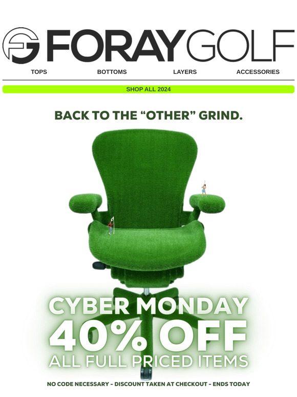 BACK TO THE GRIND: 40% OFF Ends Today!!