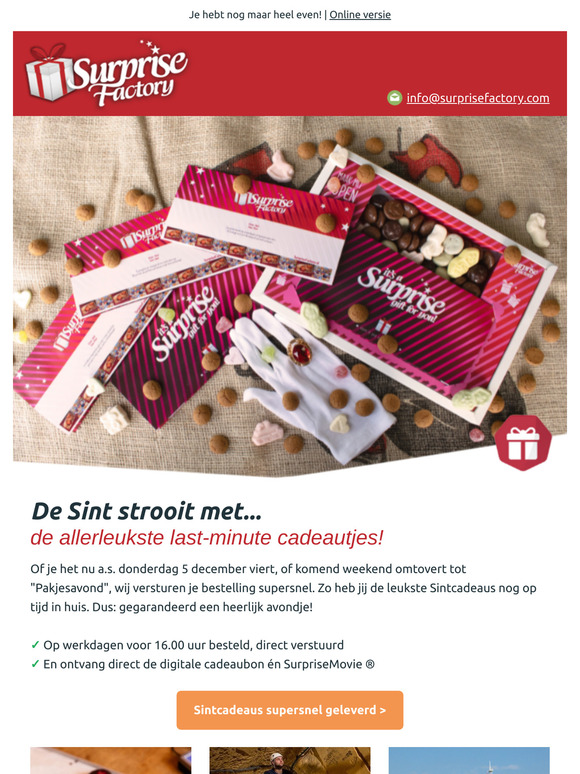 Last-minute cadeautips van de Sint 🎁