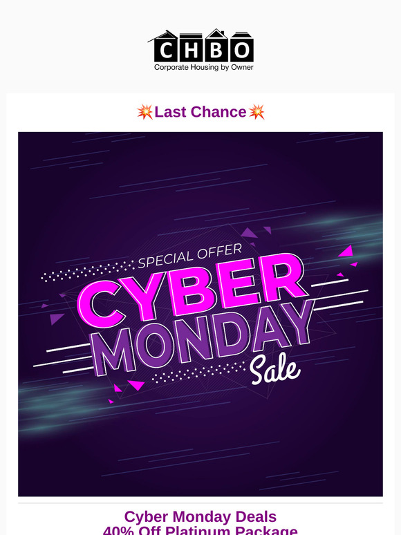 Last Chance - Cyber Monday Deals💥
