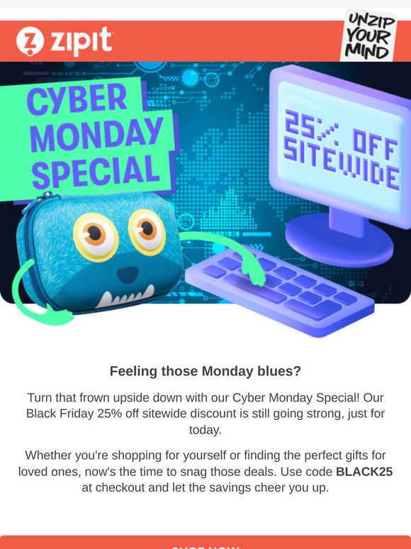 Cyber Monday Deals: 25% Off! 🤖