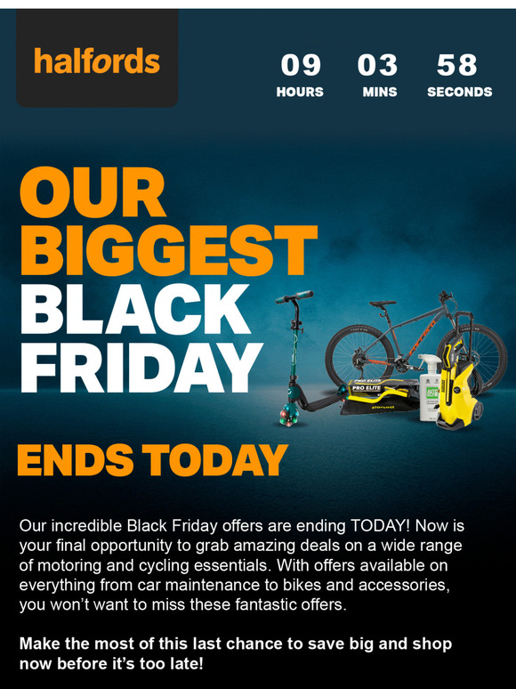⏰ Final hours: Black Friday ends TODAY ⏰