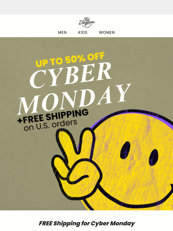 Cyber Monday: up to 50% OFF