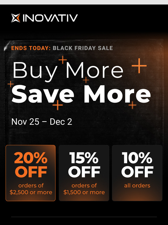 Last Chance: Black Friday Sale Ends Tonight!