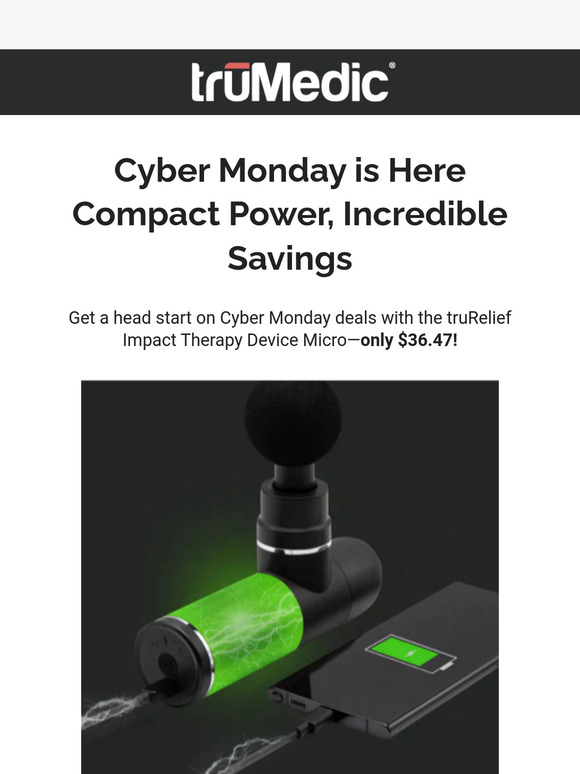 Cyber Monday Starts Early – 70% Off Relief!
