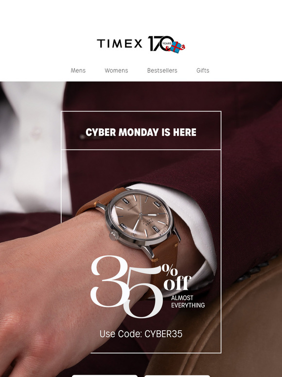 Timex Save BIG 35 OFF Cyber Monday Milled