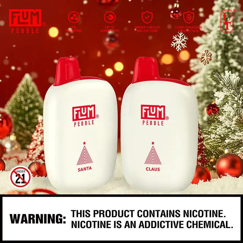 how much is elf bar vape Flum Pebble Christmas and Ice Crystal Edition Flavors main image 0