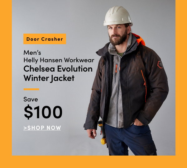Door Crasher Men's Helly Hansen Workwear Chelsea Evolution Winter Jacket Save $100