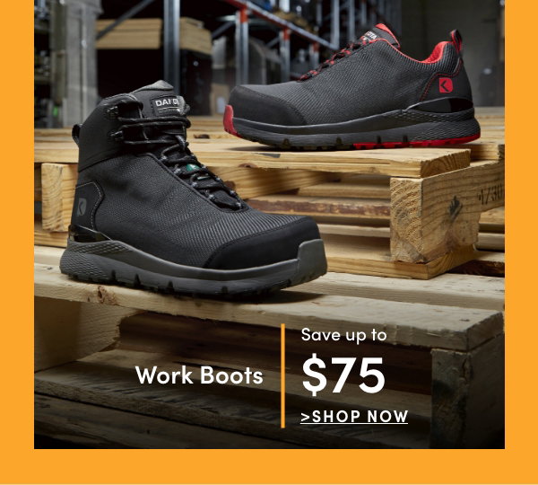 Work Boots Save up to $75