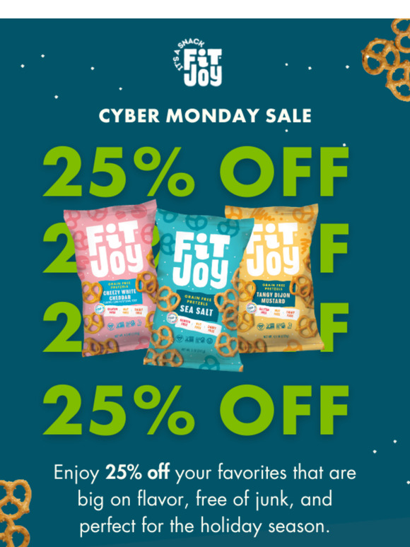 25% Off Snacks? Yes please!