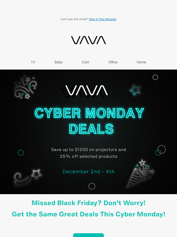 🎉Missed Black Friday? Cyber Monday Deals Are Here!