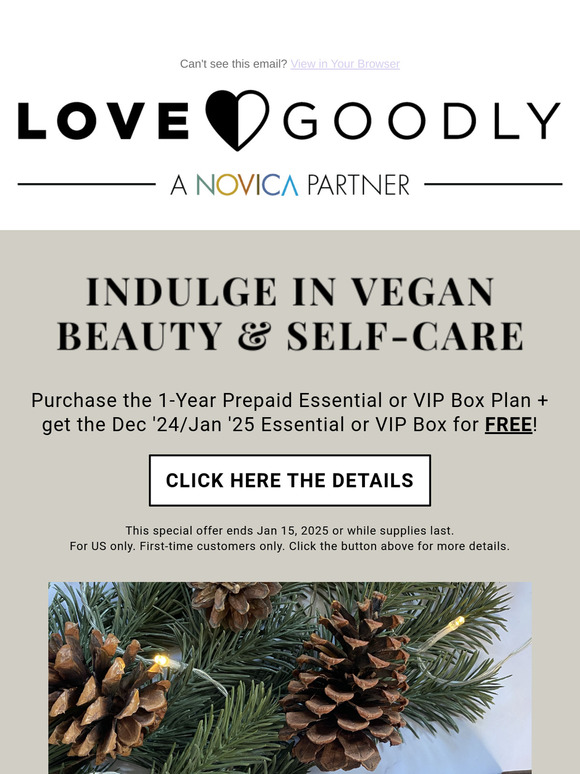 Experience + Indulge in Vegan Beauty | Get your Dec/Jan Box for FREE!