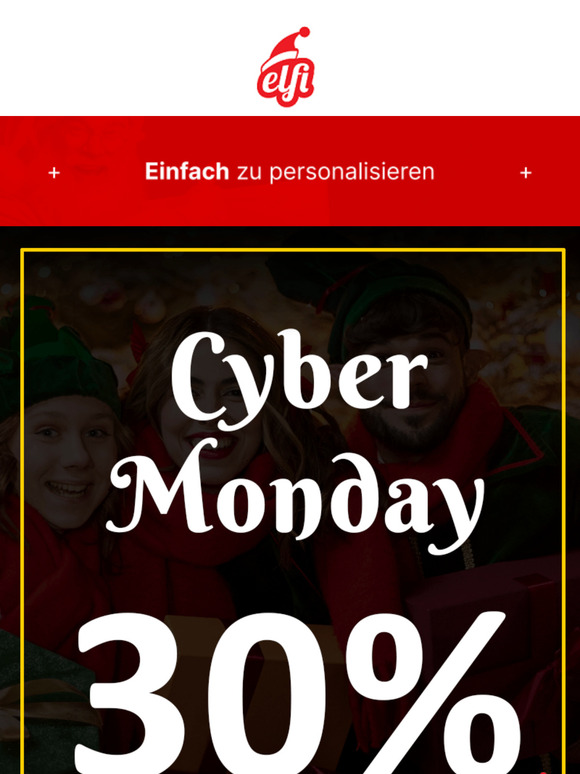 Cyber Monday 30 % Rabatt – nur noch wenige Stunden! ⏳⏰