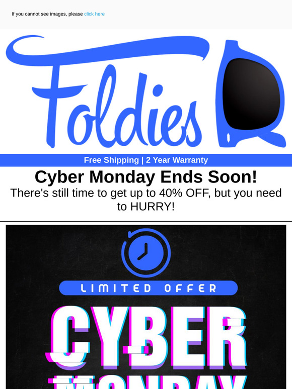 Cyber Monday Ends Tonight ⏰