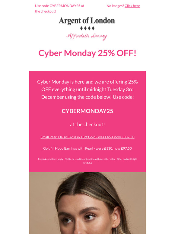 Cyber Monday is here with 25% OFF everything!
