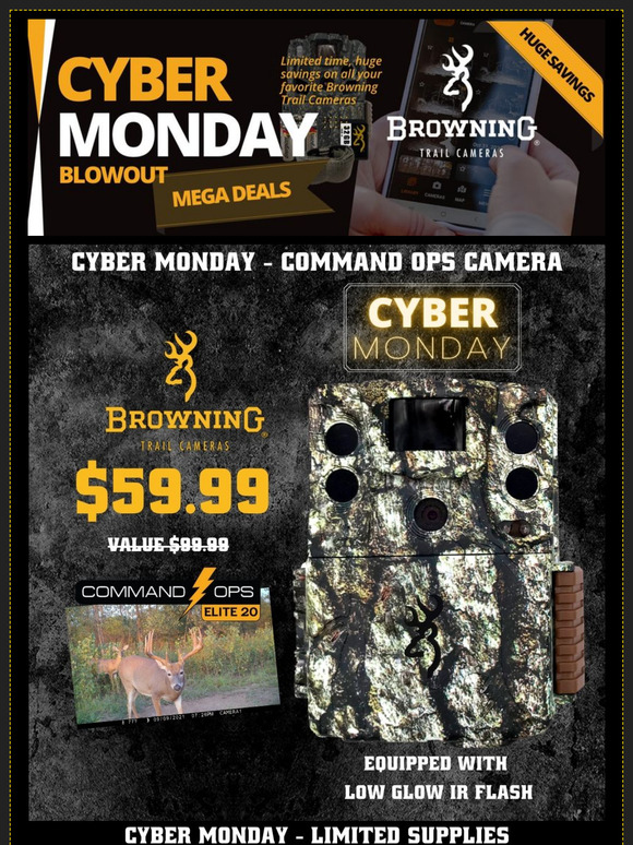 Cyber Monday from Browning Trail Cameras