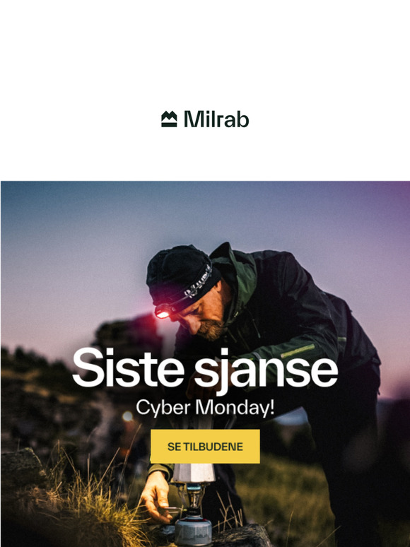 Cyber Monday: Siste sjanse! ⚡