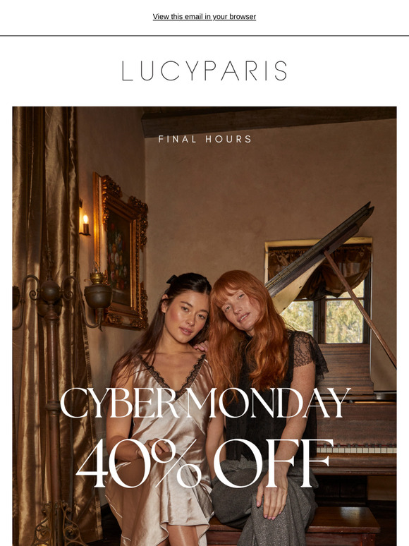 Final Hours🚨 40% OFF Cyber Monday Ends Tonight!