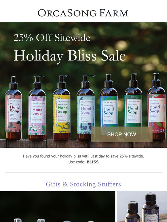 Last Day to Save 25% Sitewide