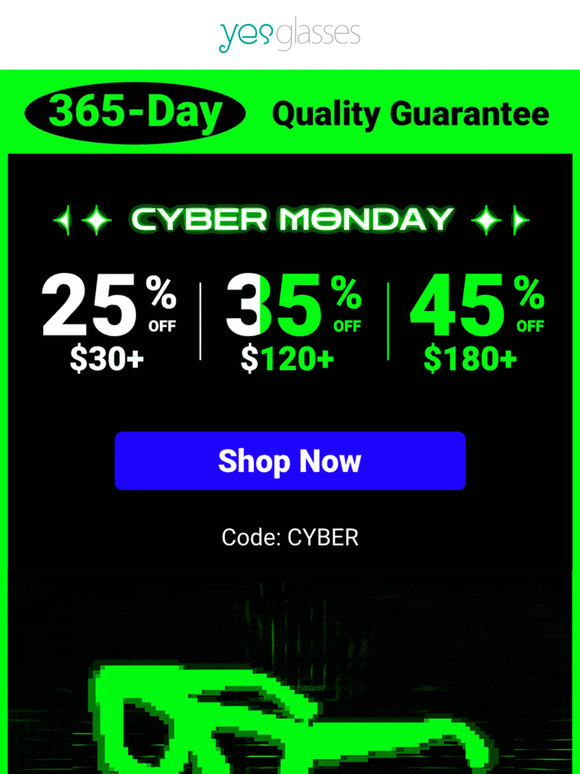 Yesglasses Cyber Monday Deals Start Now❗Save Up To 45% On Purchase