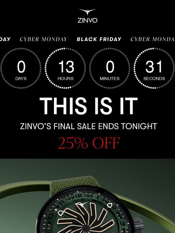 OUR LAST SALE ENDS TONIGHT ⌛