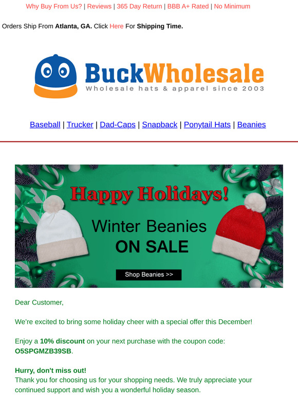 "Ho Ho Ho! bc, Unlock Our Exclusive December Discount Now!"