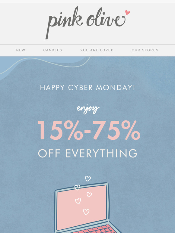 It's Cyber Monday! Enjoy up to 75% off sitewide! 🤖
