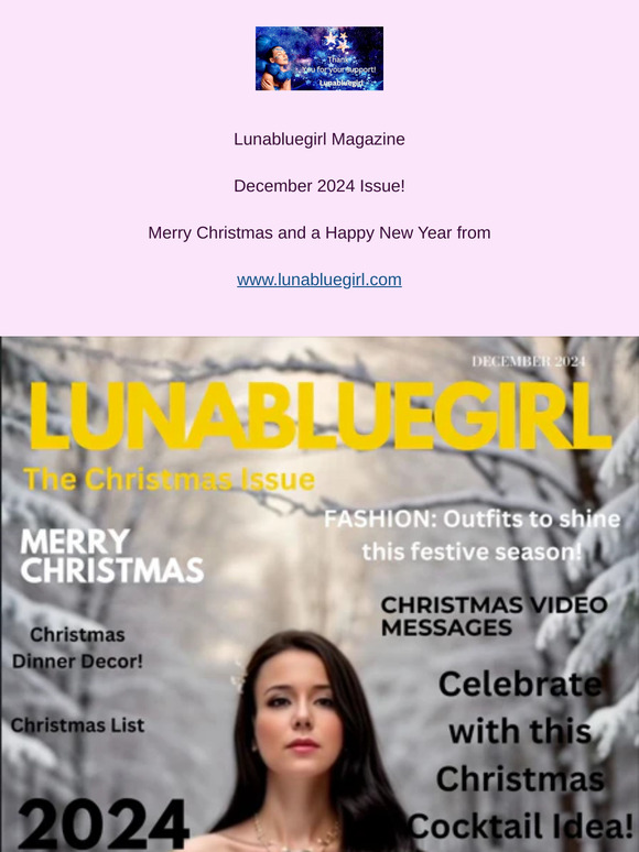 Season Greetings: Lunabluegirl Festive Season Magazine Inside!