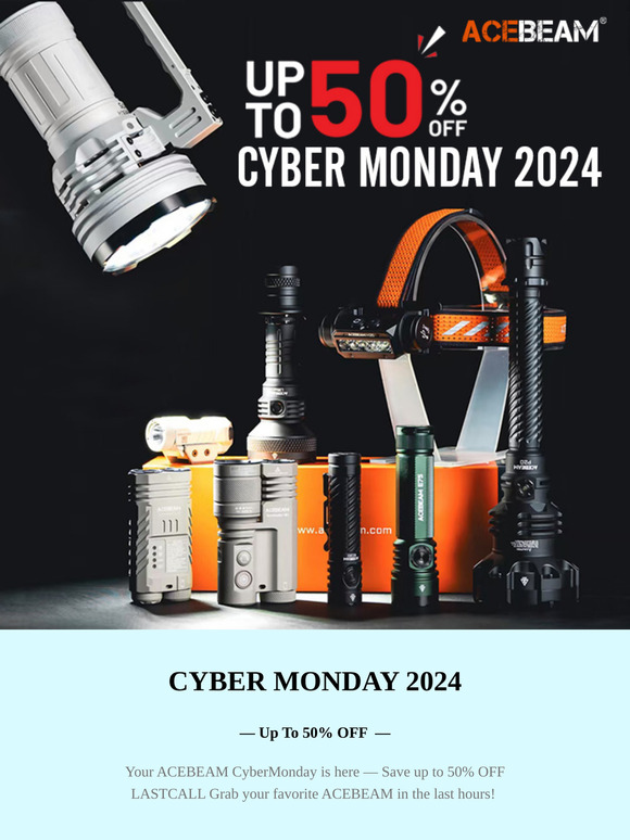 Cyber Monday Magic: ACEBEAM - 50% OFF!