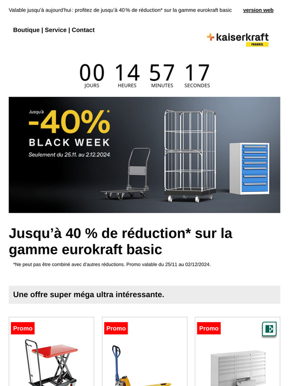 🚨 Dernière chance : la Black Week, c’est bientôt fini !