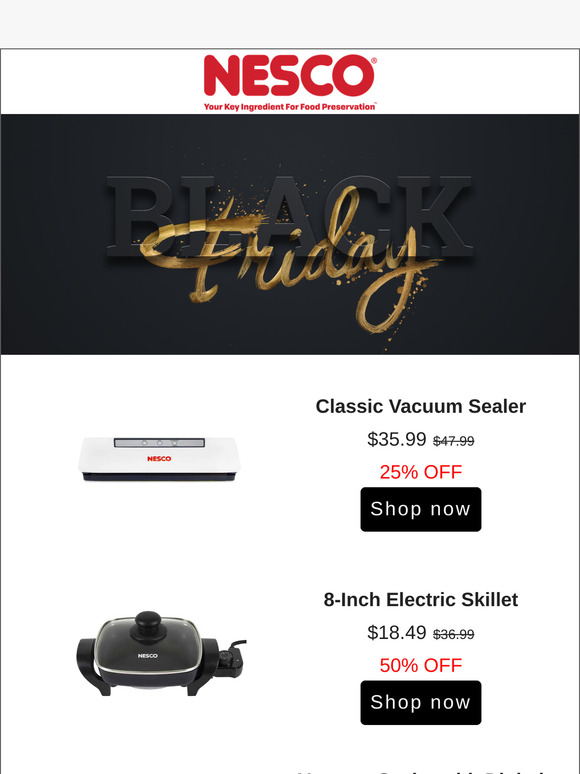 LAST DAY - Up to 50% OFF NESCO Deals!