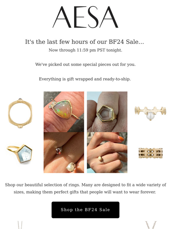 It's the last few hours of our Sale!