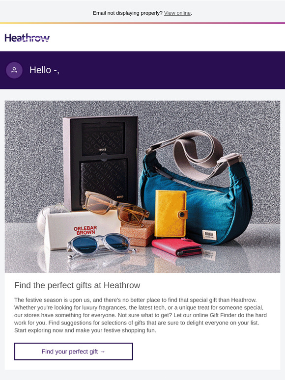 Unwrap the magic of festive gifting at Heathrow