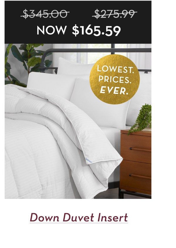 Shop Down Duvet Insert