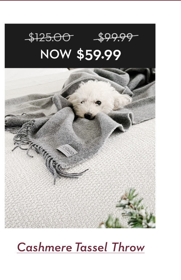 Shop Cashmere Reversible Tassel Throw