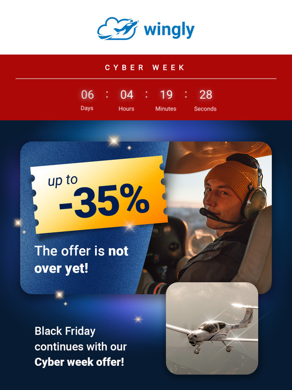 Up to -35% : our promo continues 🕒