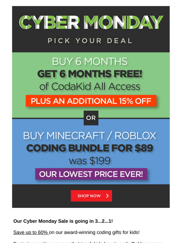 Act Fast! Cyber Monday Sale Ends at Midnight! ⏰