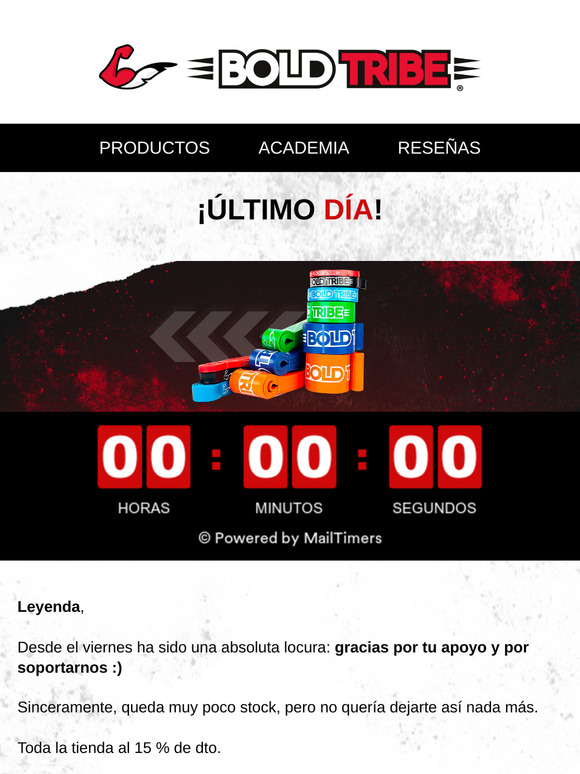 Último día (Black Friday se va para siempre) 🕟